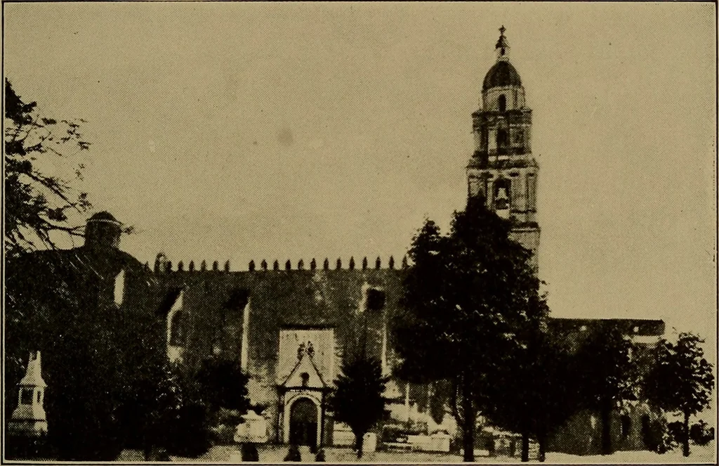 An illustration from Historic churches in Mexico, 1915, leaf 158