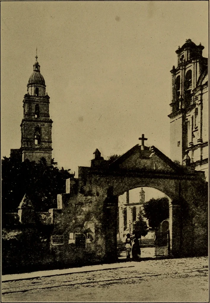 An illustration from Historic churches in Mexico, 1915, leaf 160