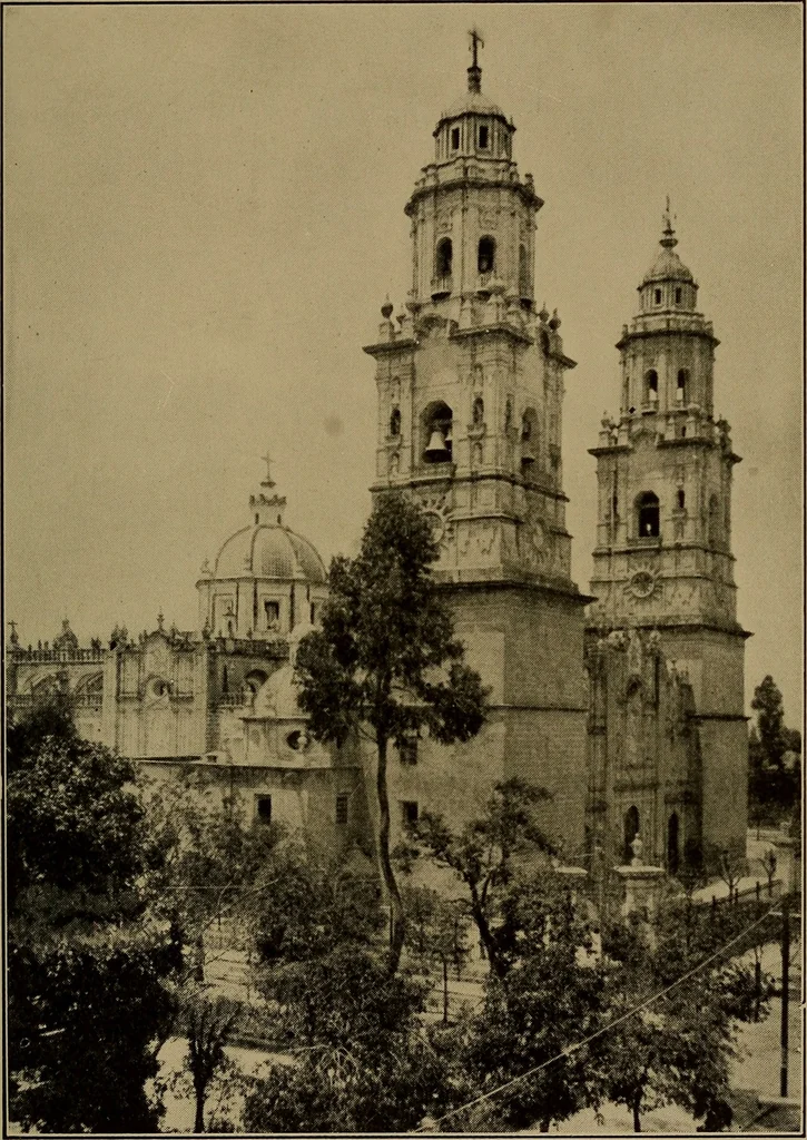 An illustration from Historic churches in Mexico, 1915, leaf 166