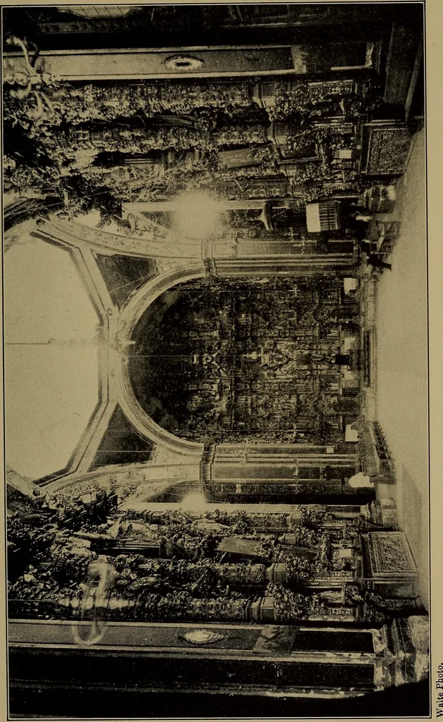 An illustration from Historic churches in Mexico, 1915, leaf 176