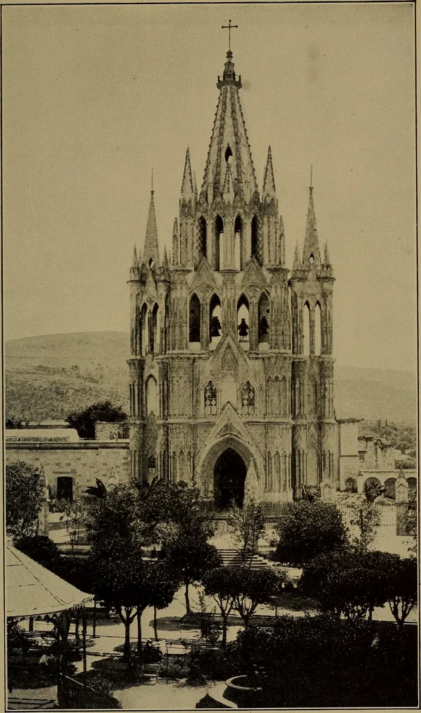 An illustration from Historic churches in Mexico, 1915, leaf 204