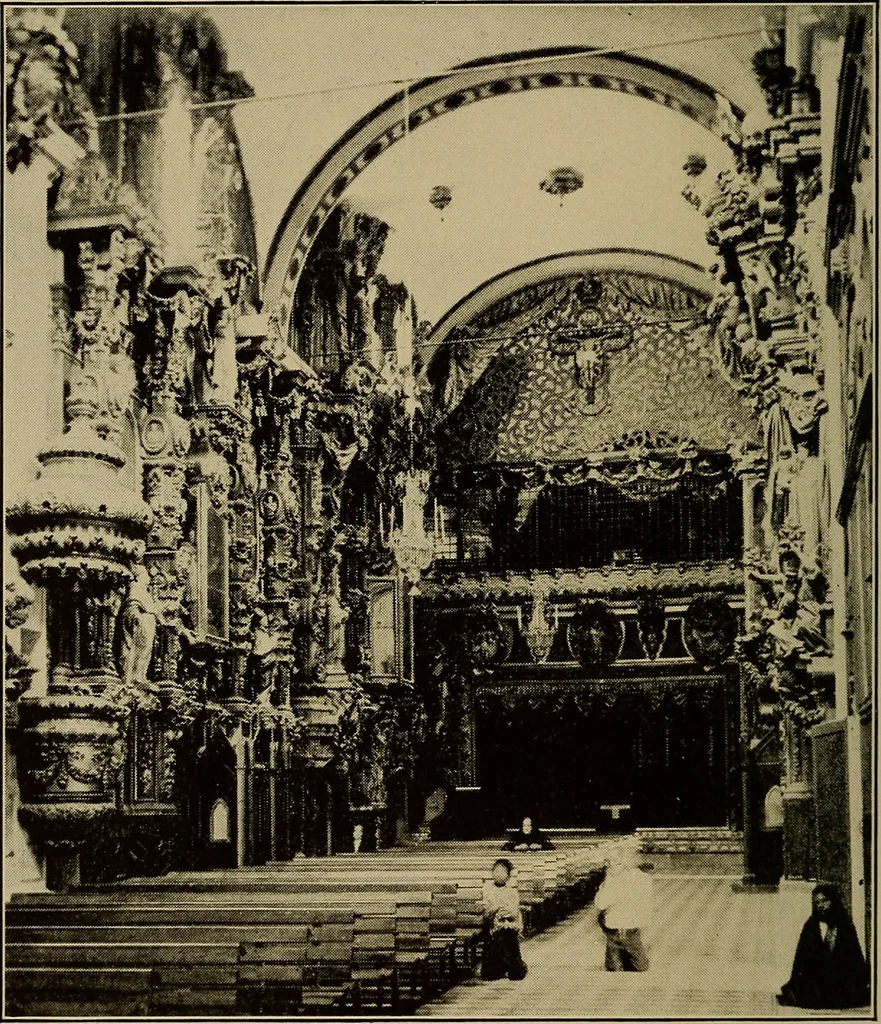 An illustration from Historic churches in Mexico, 1915, leaf 215
