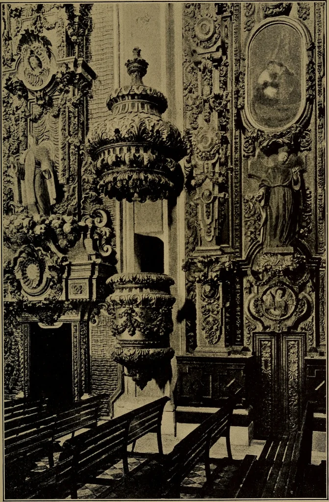 An illustration from Historic churches in Mexico, 1915, leaf 218