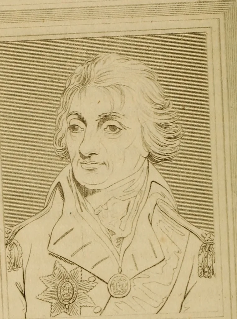 An illustration from The historic gallery of portraits and paintings; or, Biographical review:, 1807, leaf 201