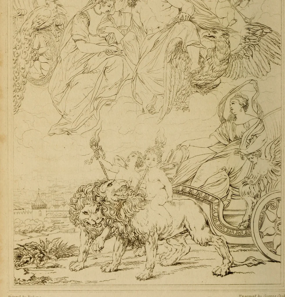 An illustration from The historic gallery of portraits and paintings; or, Biographical review:, 1807, leaf 393
