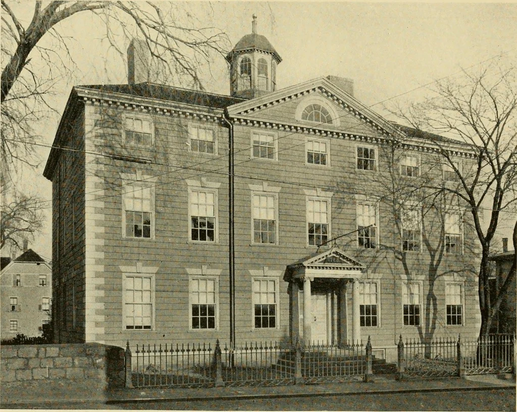 An illustration from Historic homes of New England, 1914, leaf 102