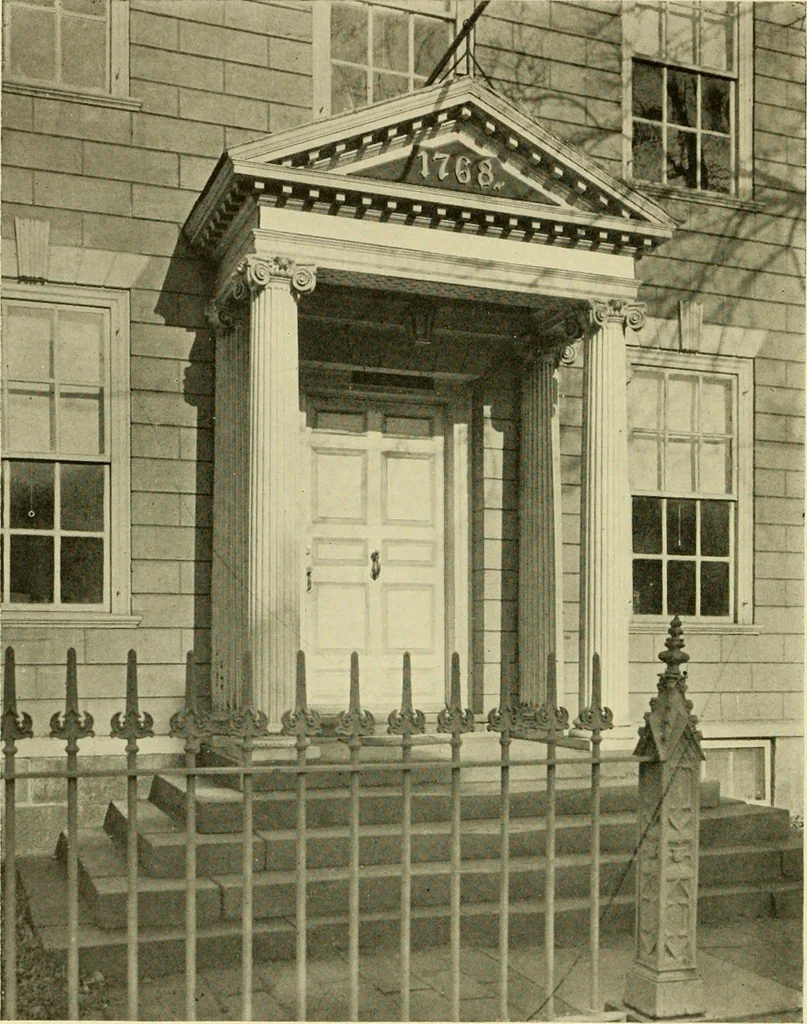 An illustration from Historic homes of New England, 1914, leaf 103