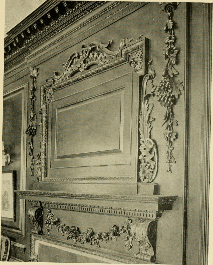 An illustration from Historic homes of New England, 1914, leaf 114