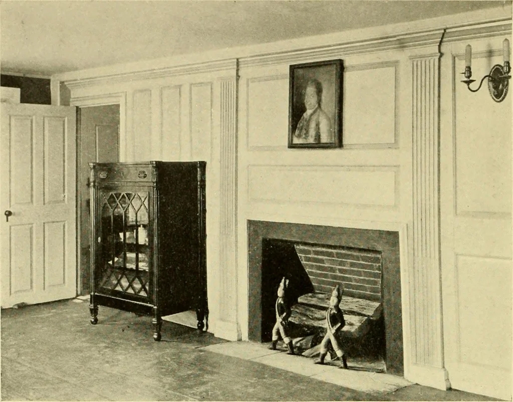 An illustration from Historic homes of New England, 1914, leaf 127