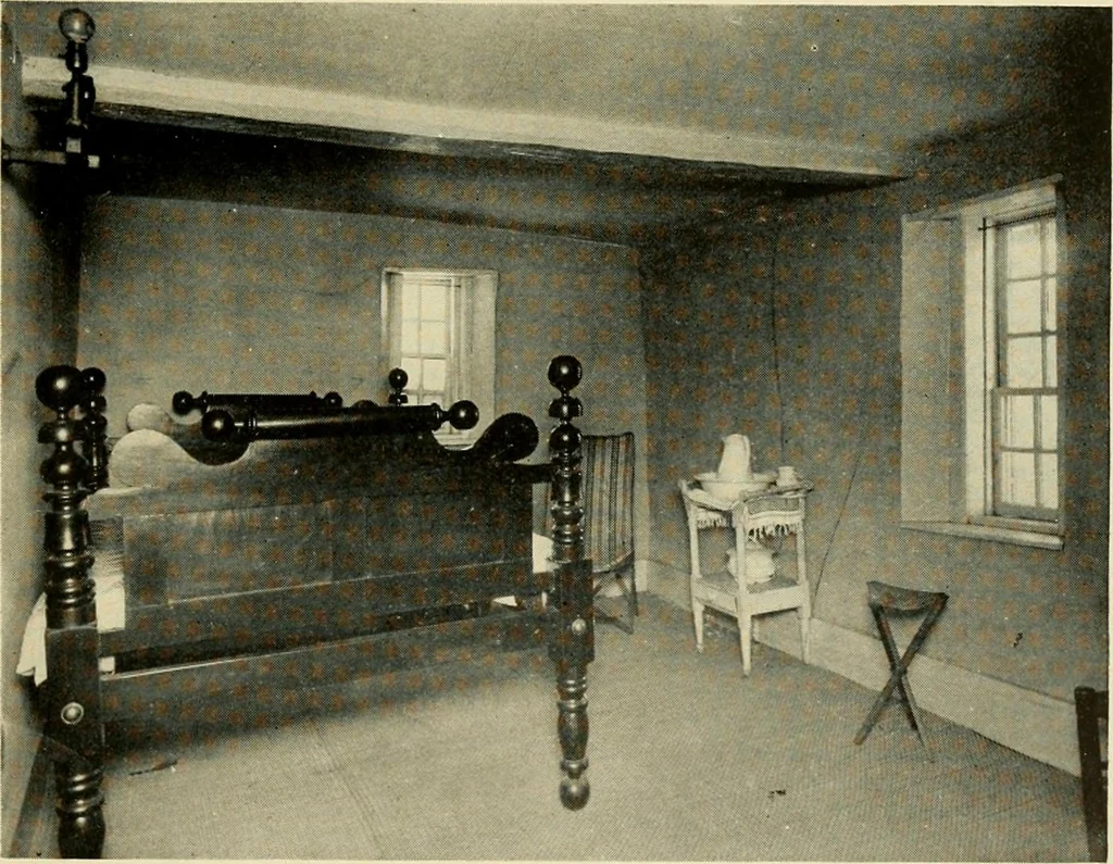 An illustration from Historic homes of New England, 1914, leaf 136
