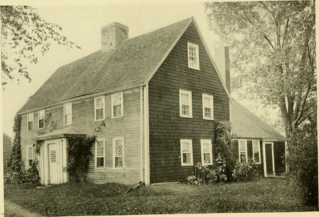 An illustration from Historic homes of New England, 1914, leaf 137