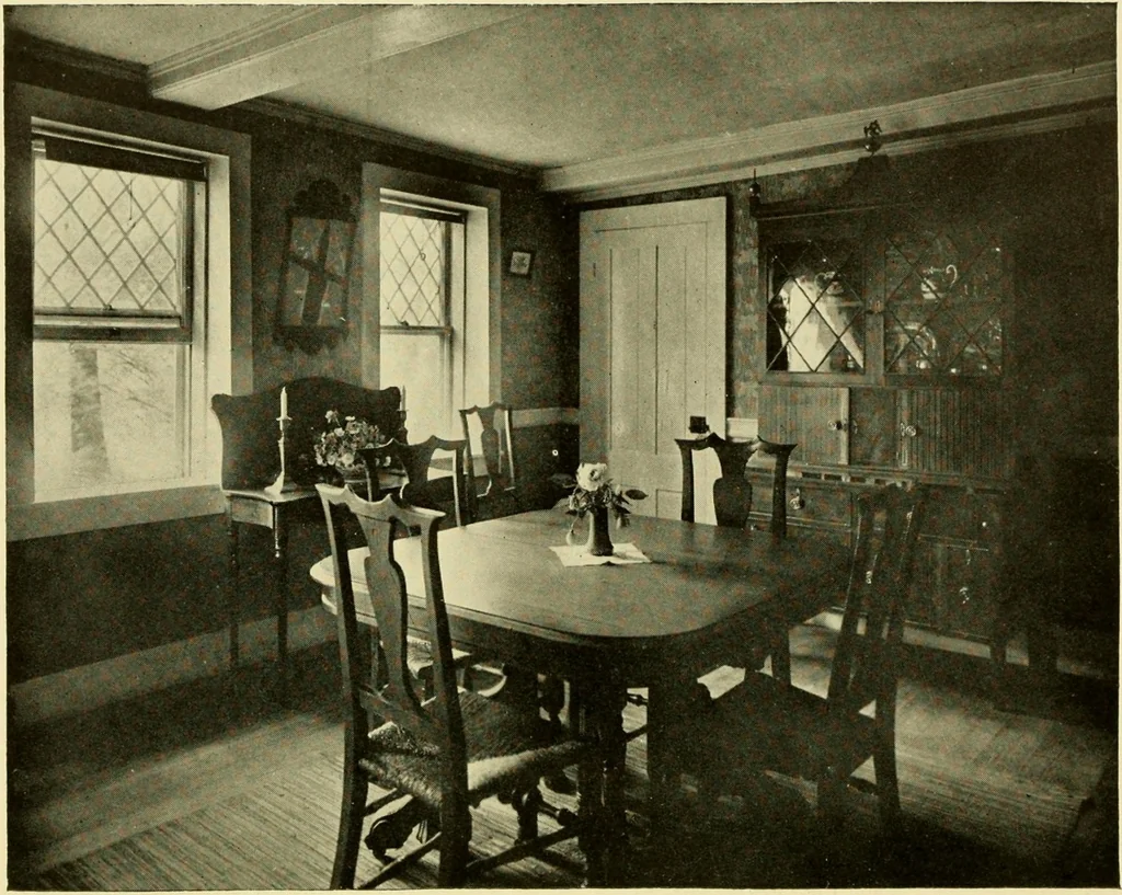 An illustration from Historic homes of New England, 1914, leaf 145