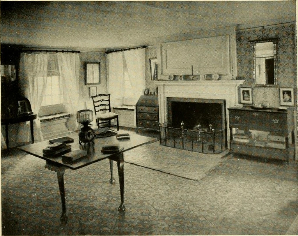An illustration from Historic homes of New England, 1914, leaf 160
