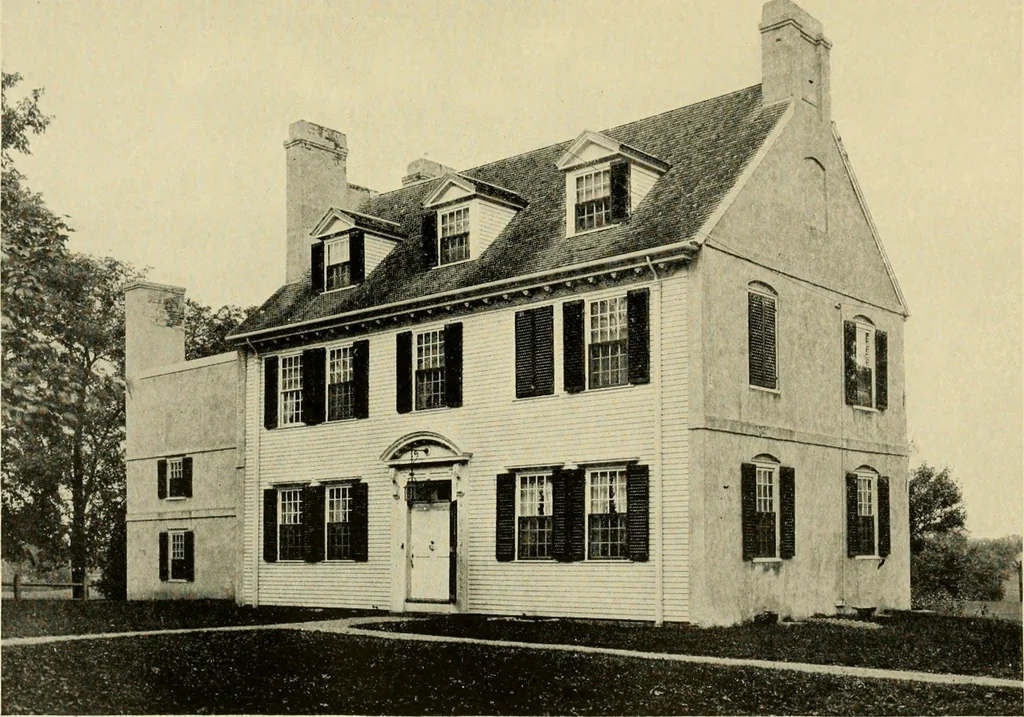 An illustration from Historic homes of New England, 1914, leaf 172