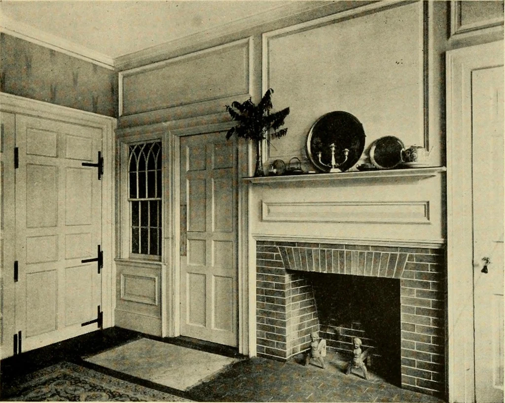 An illustration from Historic homes of New England, 1914, leaf 180