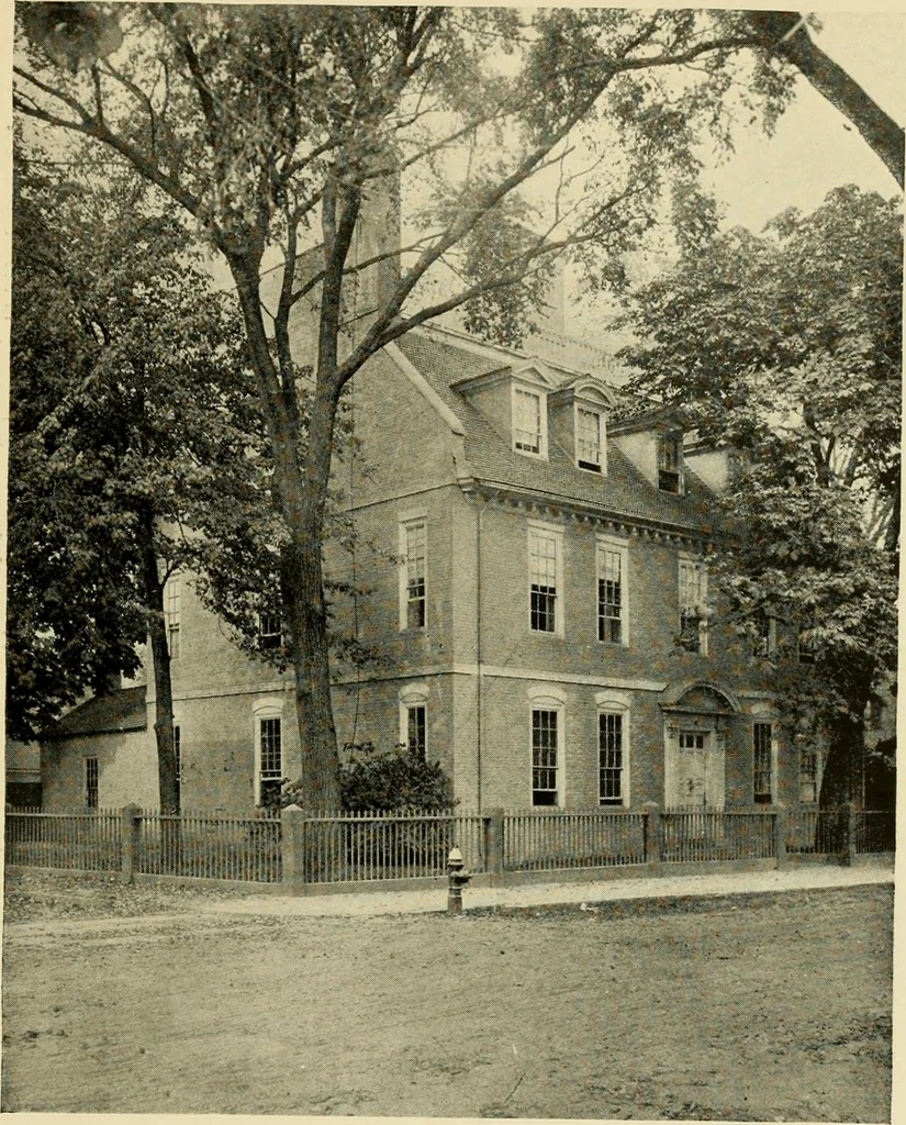 An illustration from Historic homes of New England, 1914, leaf 186