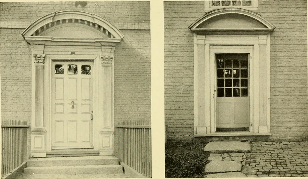 An illustration from Historic homes of New England, 1914, leaf 187