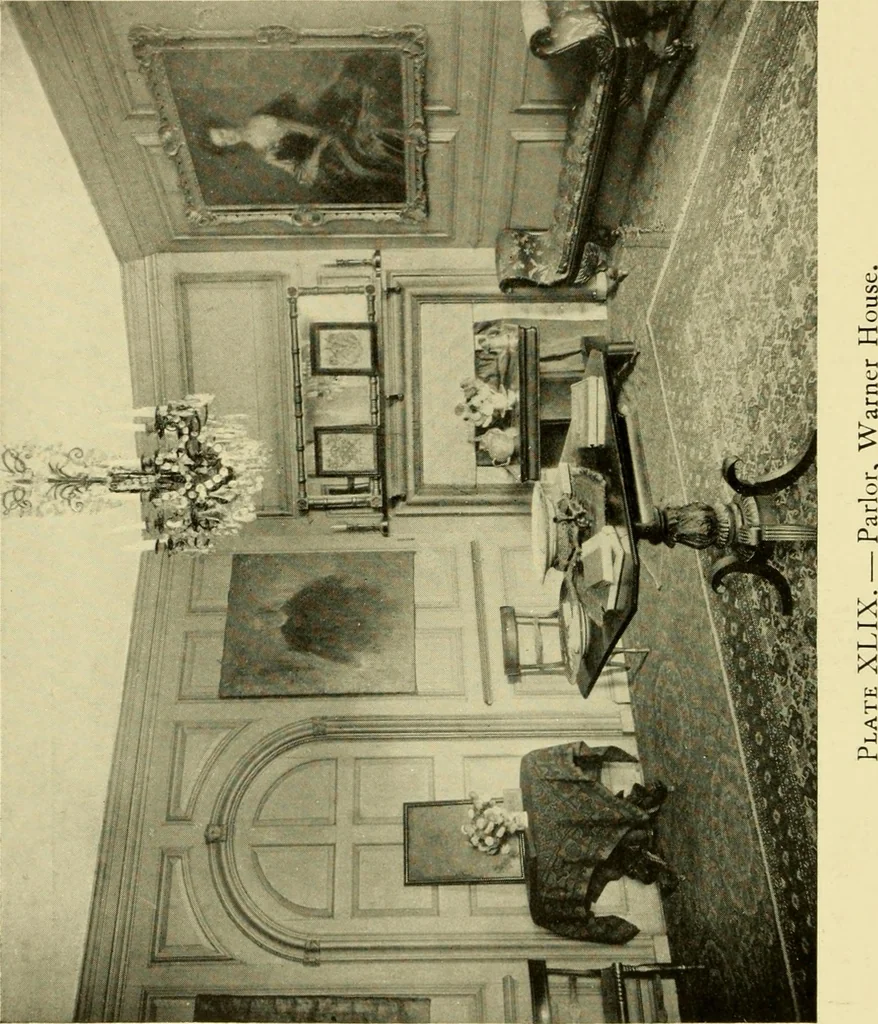 An illustration from Historic homes of New England, 1914, leaf 195