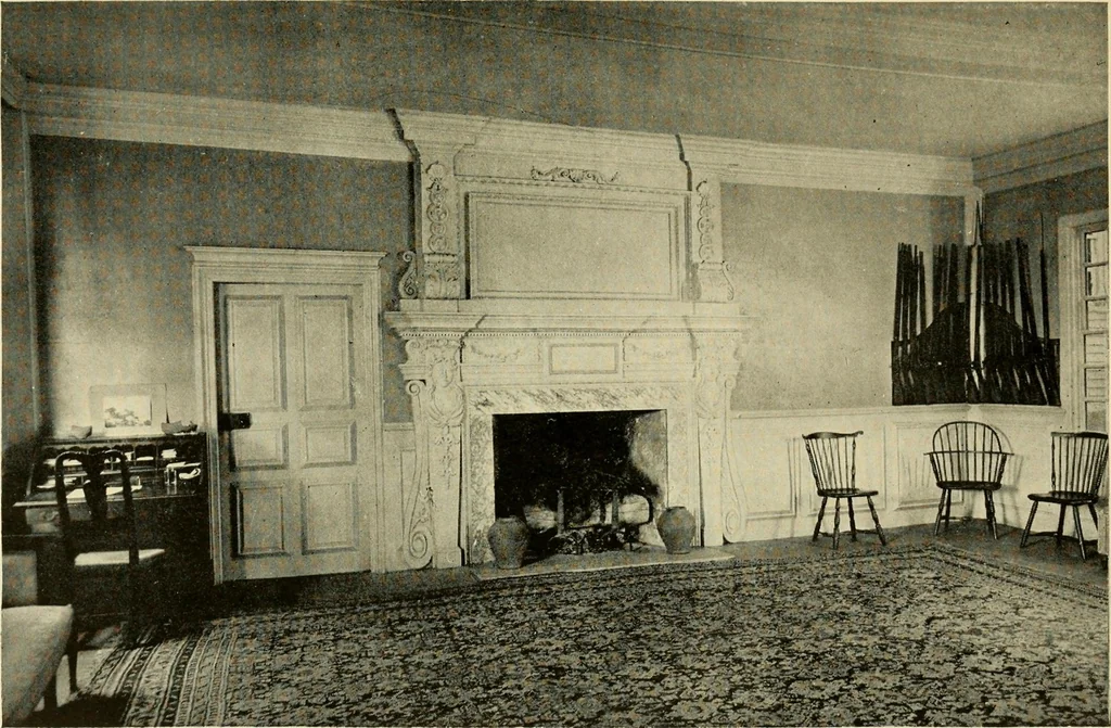 An illustration from Historic homes of New England, 1914, leaf 208
