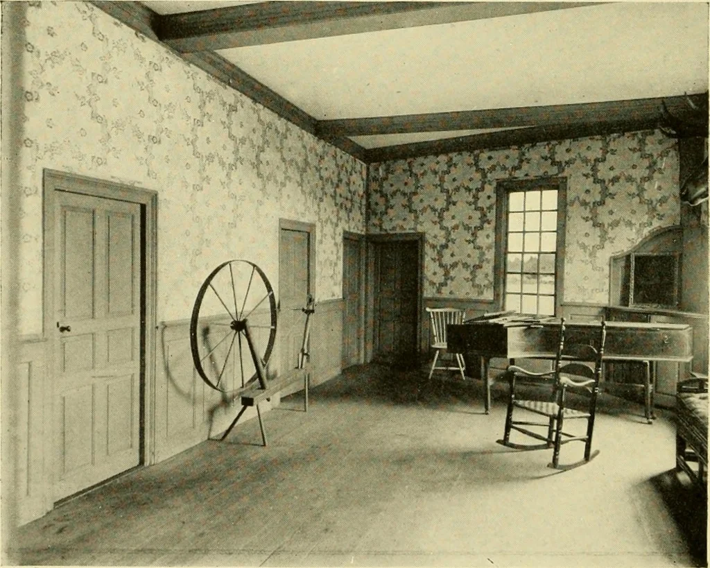 An illustration from Historic homes of New England, 1914, leaf 209