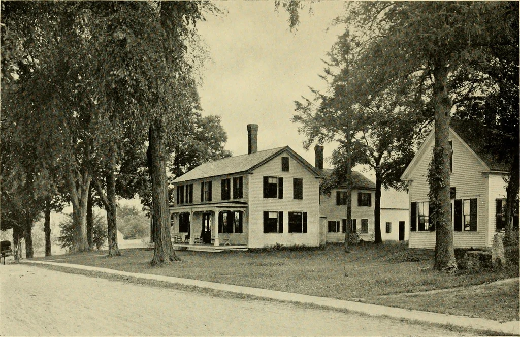 An illustration from Historic homes of New England, 1914, leaf 216
