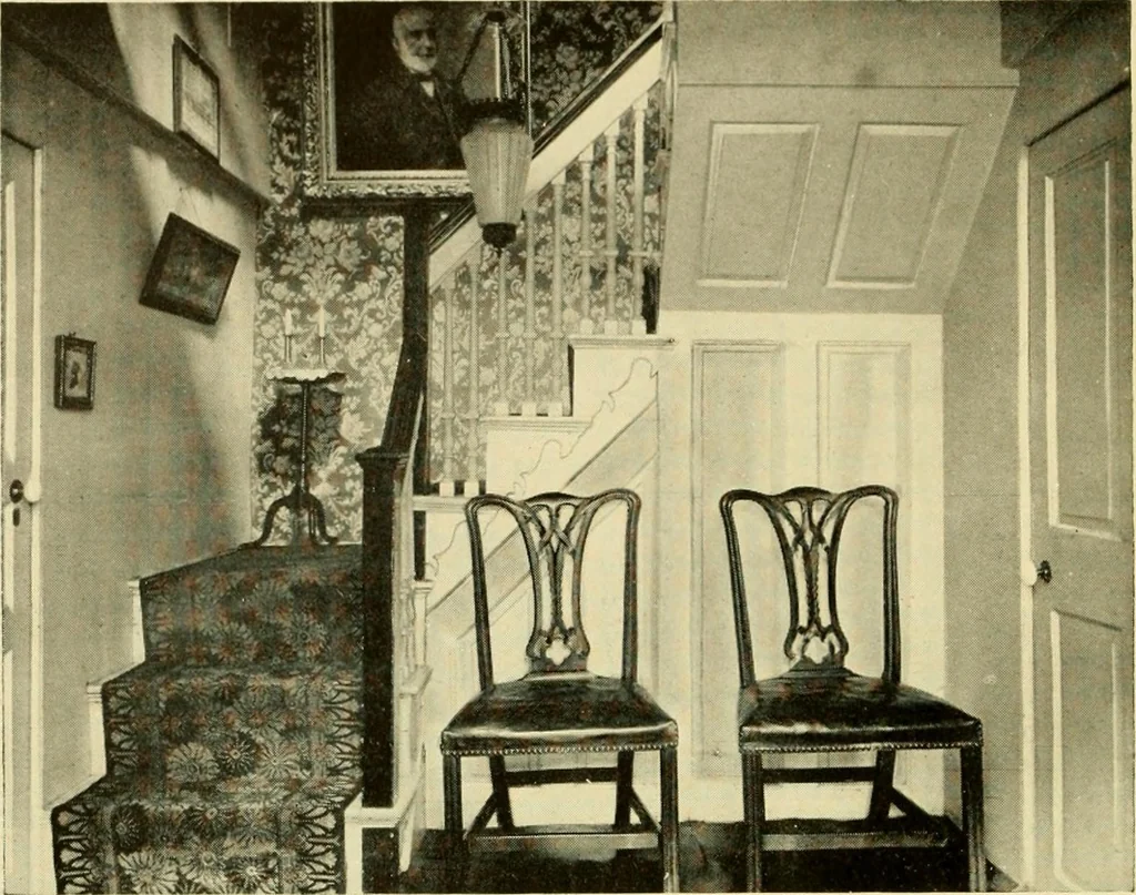 An illustration from Historic homes of New England, 1914, leaf 239
