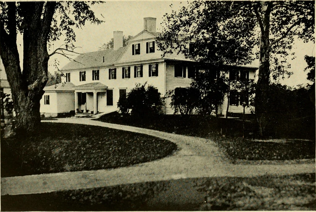 An illustration from Historic homes of New England, 1914, leaf 250