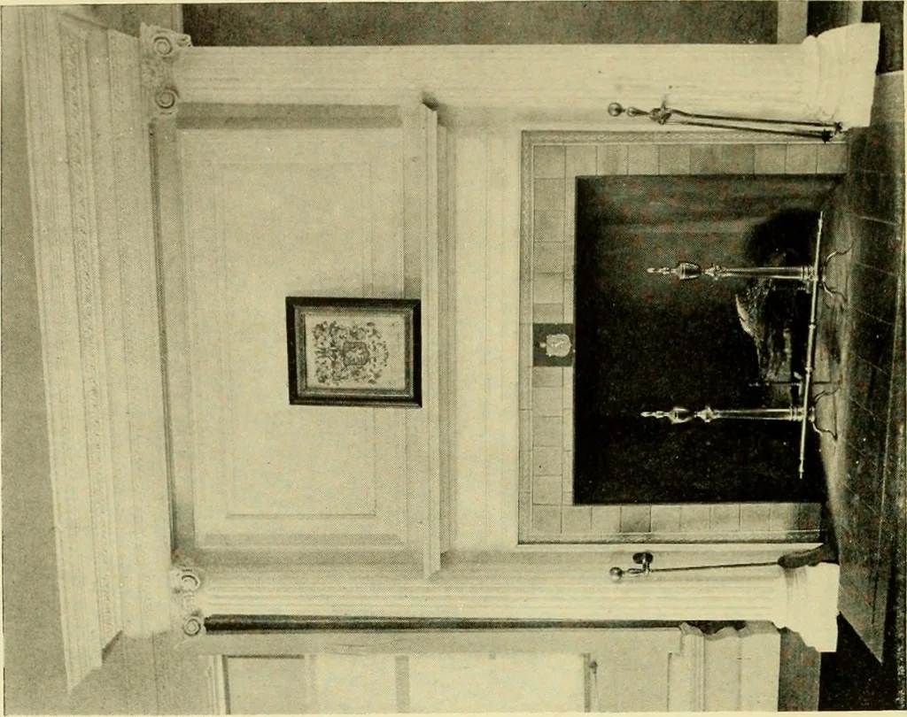 An illustration from Historic homes of New England, 1914, leaf 291