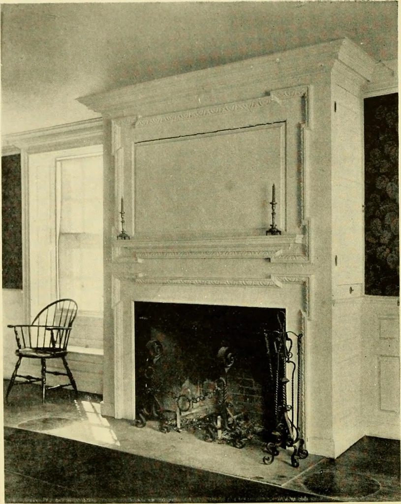 An illustration from Historic homes of New England, 1914, leaf 291