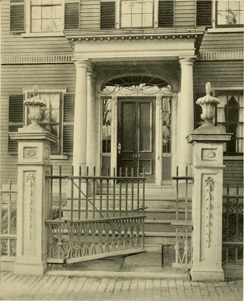 An illustration from Historic homes of New England, 1914, leaf 30