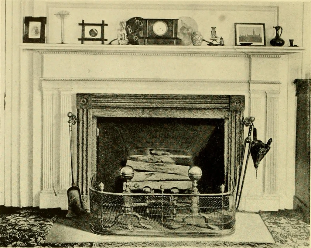 An illustration from Historic homes of New England, 1914, leaf 309