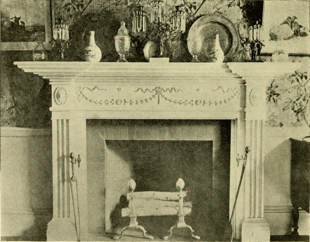 An illustration from Historic homes of New England, 1914, leaf 309