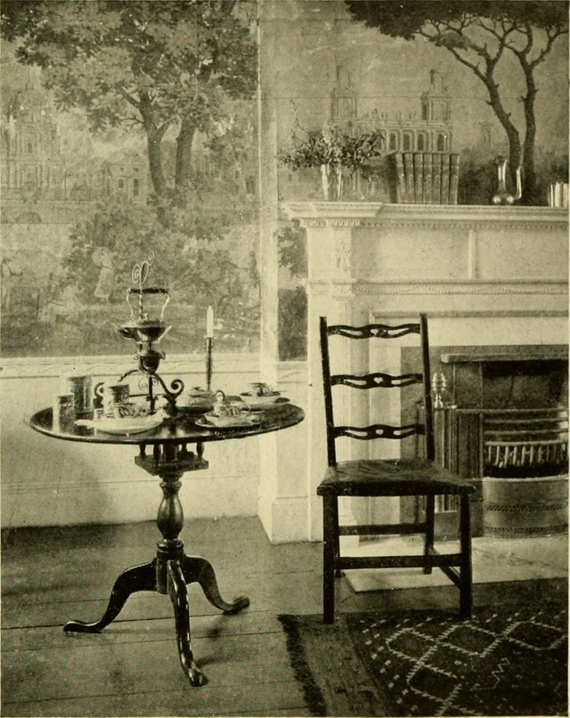 An illustration from Historic homes of New England, 1914, leaf 31