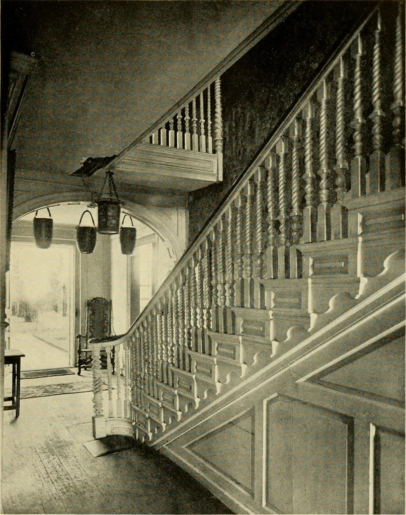 An illustration from Historic homes of New England, 1914, leaf 322