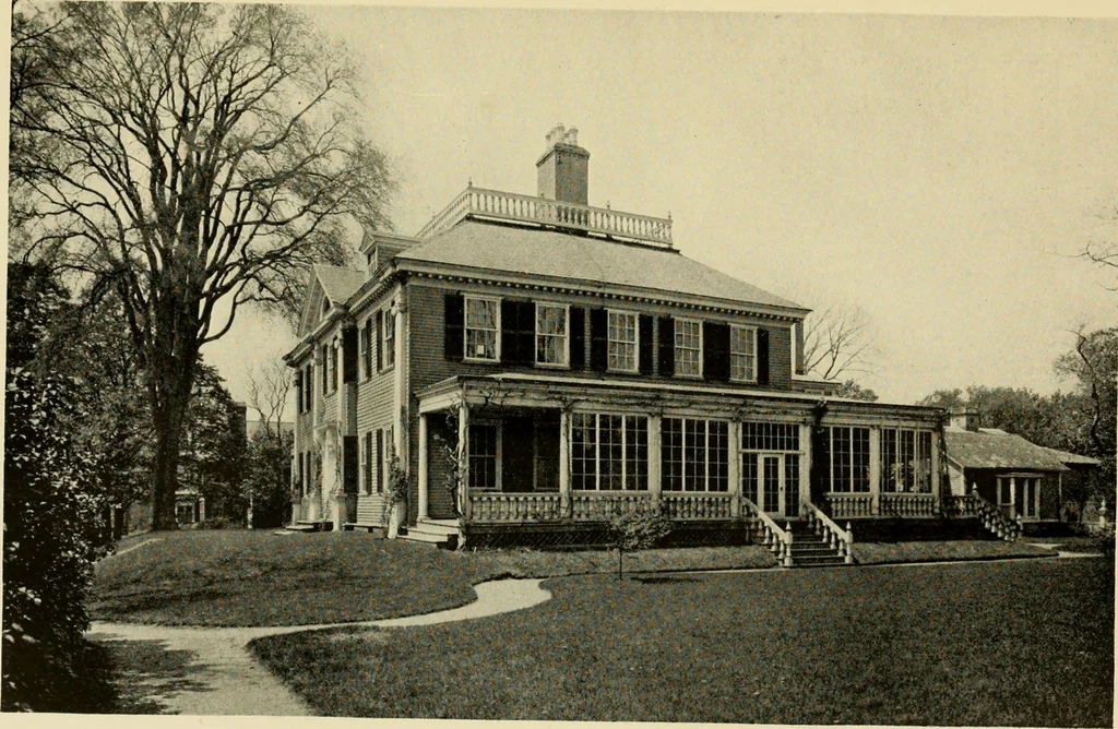 An illustration from Historic homes of New England, 1914, leaf 340
