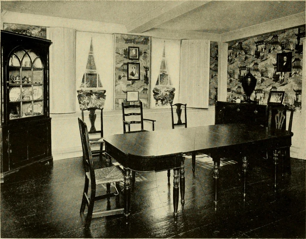 An illustration from Historic homes of New England, 1914, leaf 354