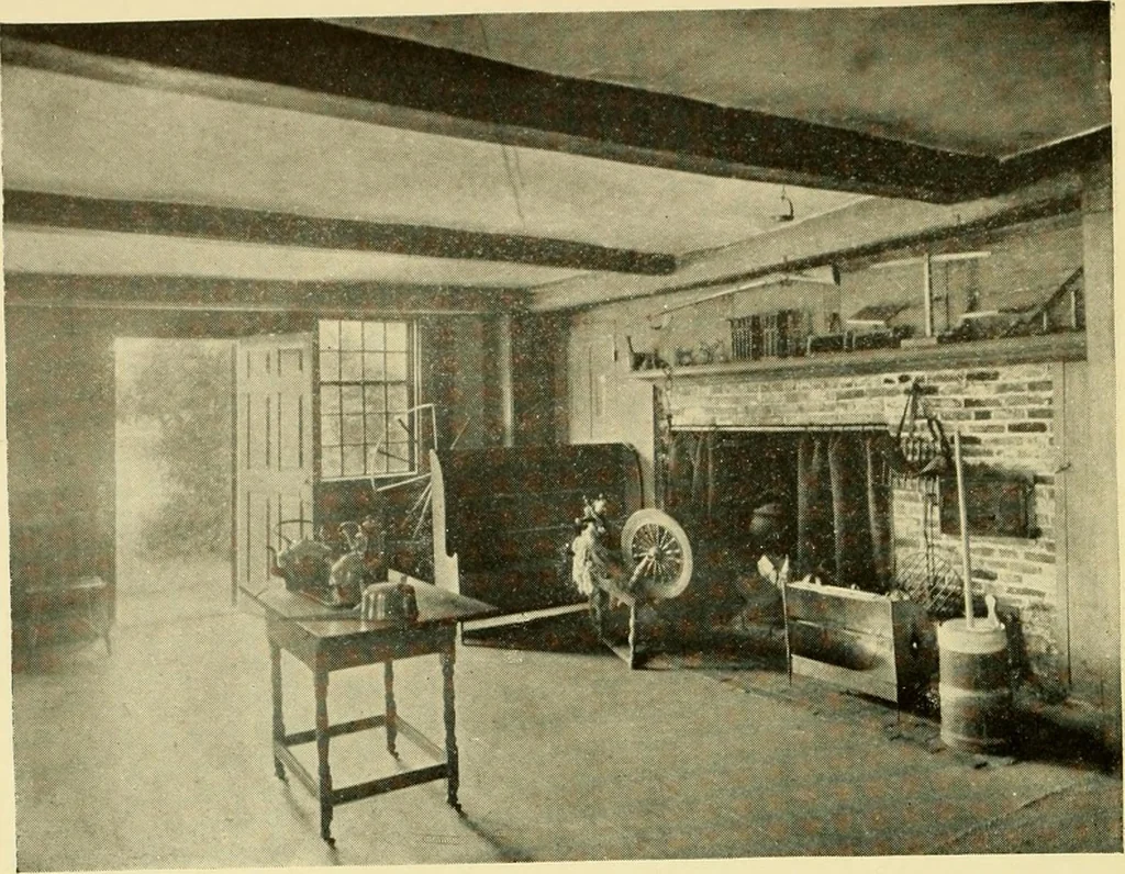 An illustration from Historic homes of New England, 1914, leaf 355