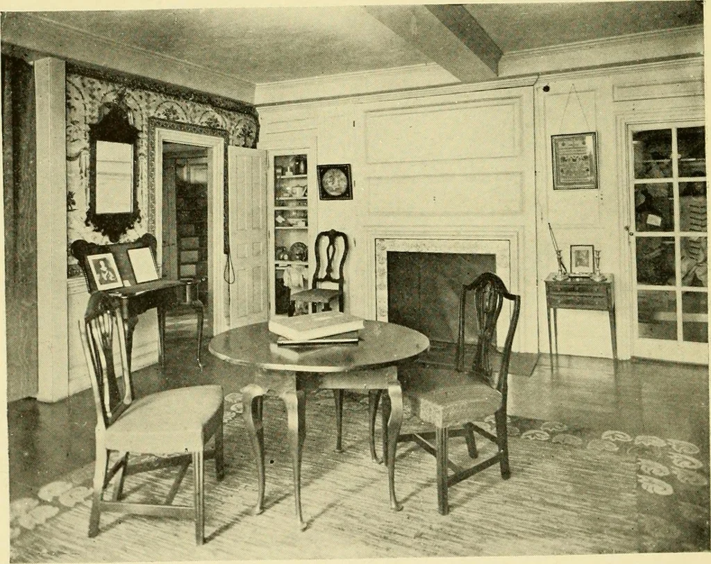 An illustration from Historic homes of New England, 1914, leaf 355