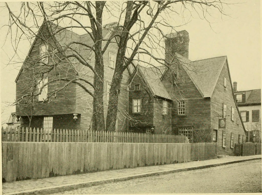 An illustration from Historic homes of New England, 1914, leaf 39