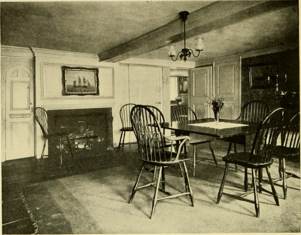 An illustration from Historic homes of New England, 1914, leaf 45