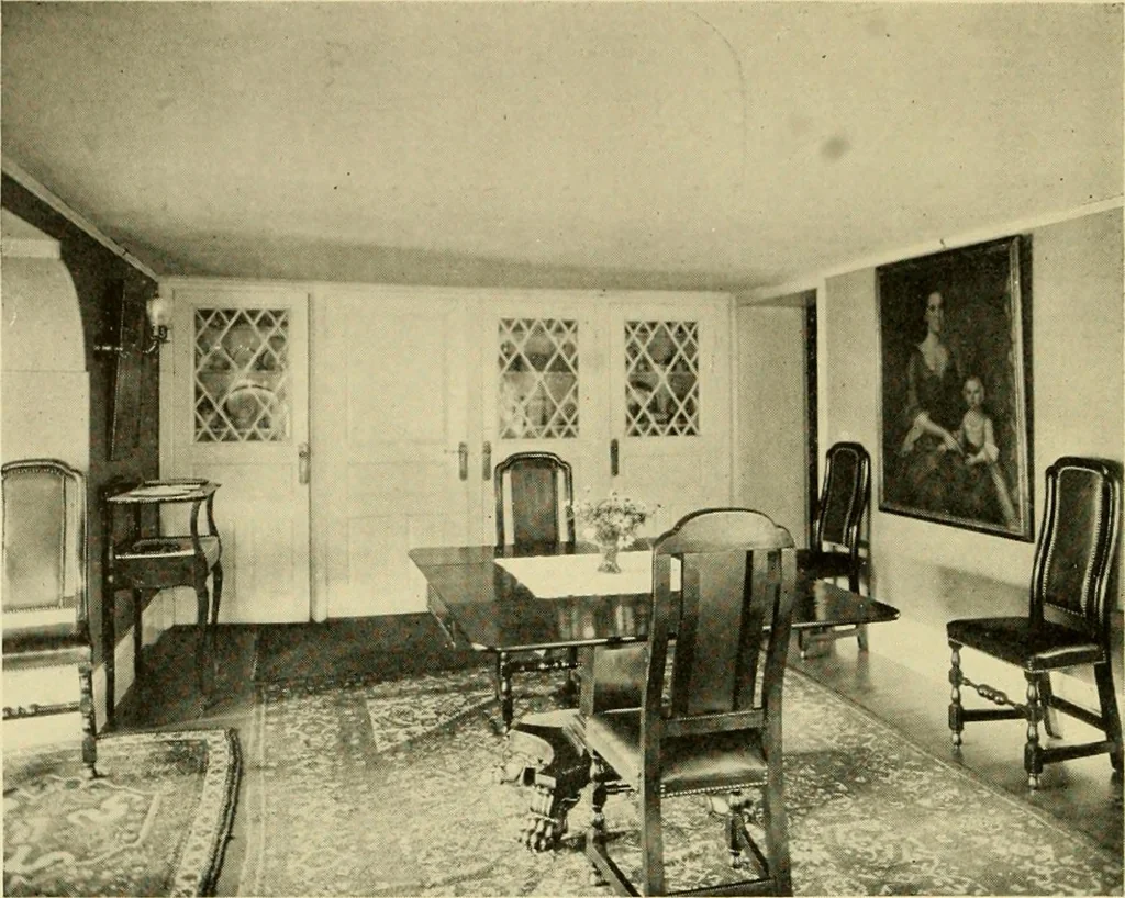 An illustration from Historic homes of New England, 1914, leaf 63