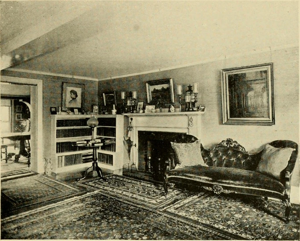 An illustration from Historic homes of New England, 1914, leaf 68