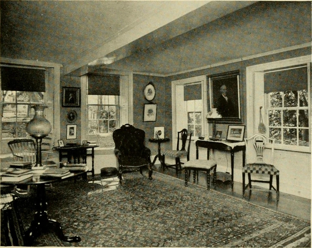An illustration from Historic homes of New England, 1914, leaf 68