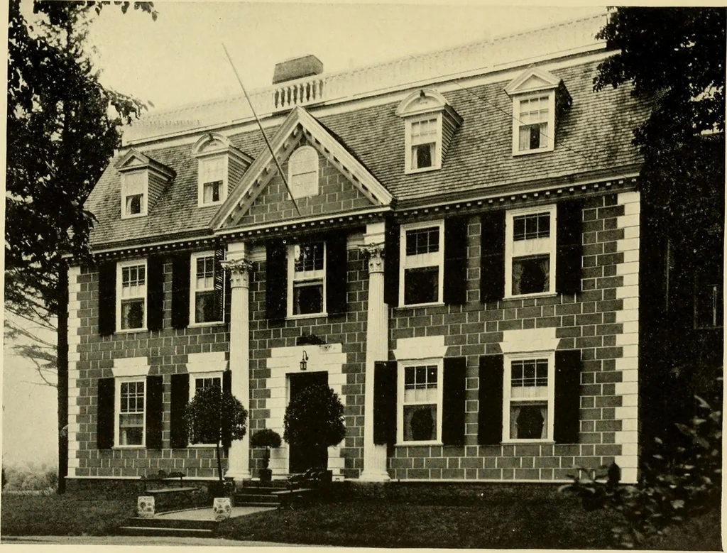 An illustration from Historic homes of New England, 1914, leaf 74