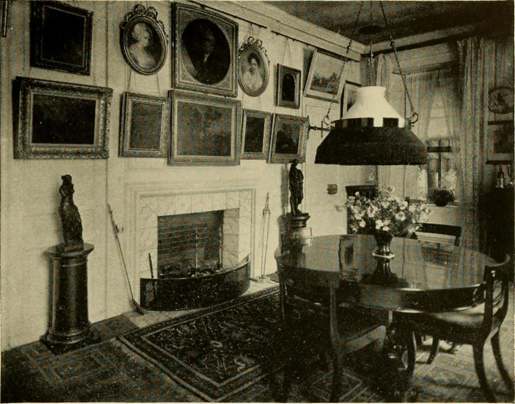 An illustration from Historic homes of New England, 1914, leaf 80