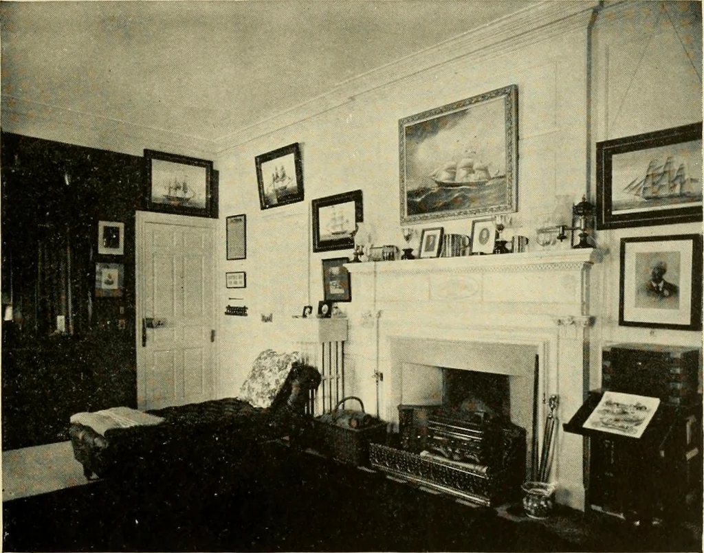 An illustration from Historic homes of New England, 1914, leaf 80