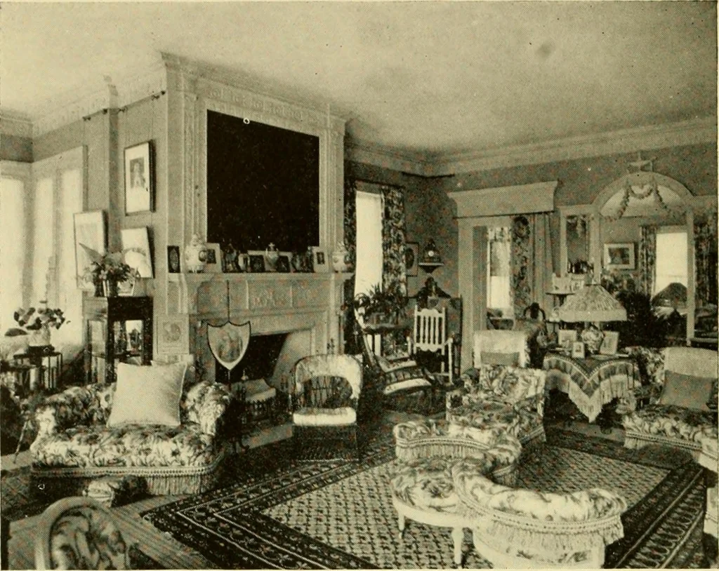 An illustration from Historic homes of New England, 1914, leaf 95