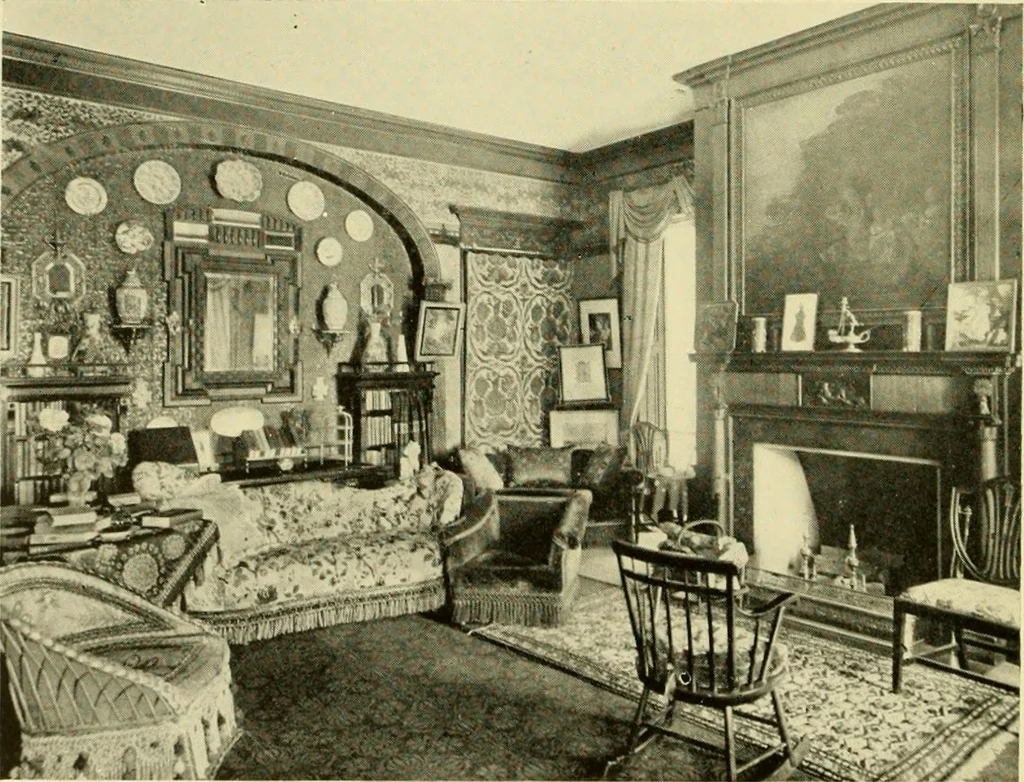 An illustration from Historic homes of New England, 1914, leaf 95