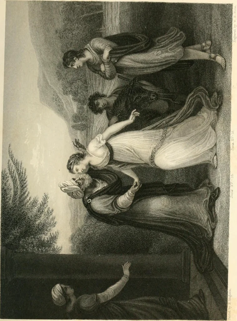 An illustration from Historic illustrations of the Bible : principally after the old masters, 1840, leaf 100