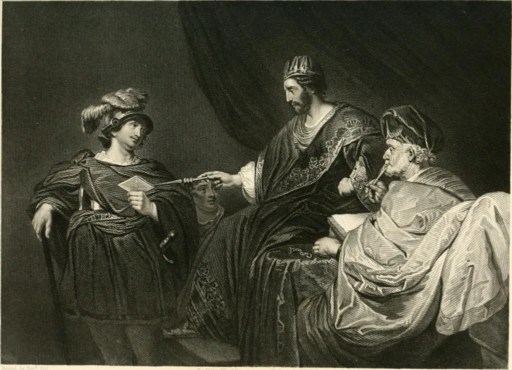 An illustration from Historic illustrations of the Bible : principally after the old masters, 1840, leaf 118